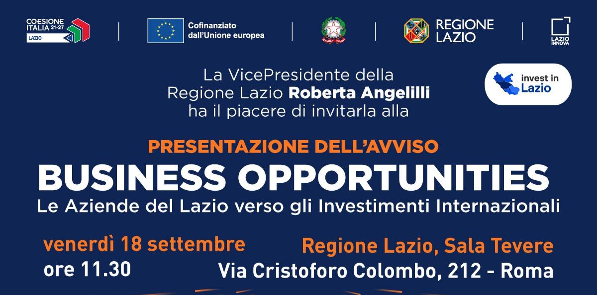 Le opportunità di business nel Lazio