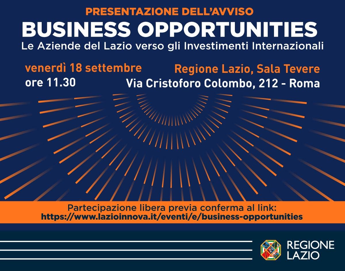 Le opportunità di business nel Lazio
